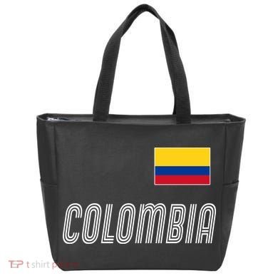 Colombia Soccer Jersey Flag Tote Bag