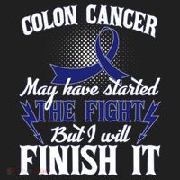 Colon Cancer Awareness Finish The Fight Women's Sweatshirt thumb 2