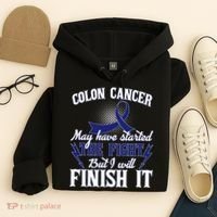 Colon Cancer Awareness Finish The Fight Hoodie thumb 4
