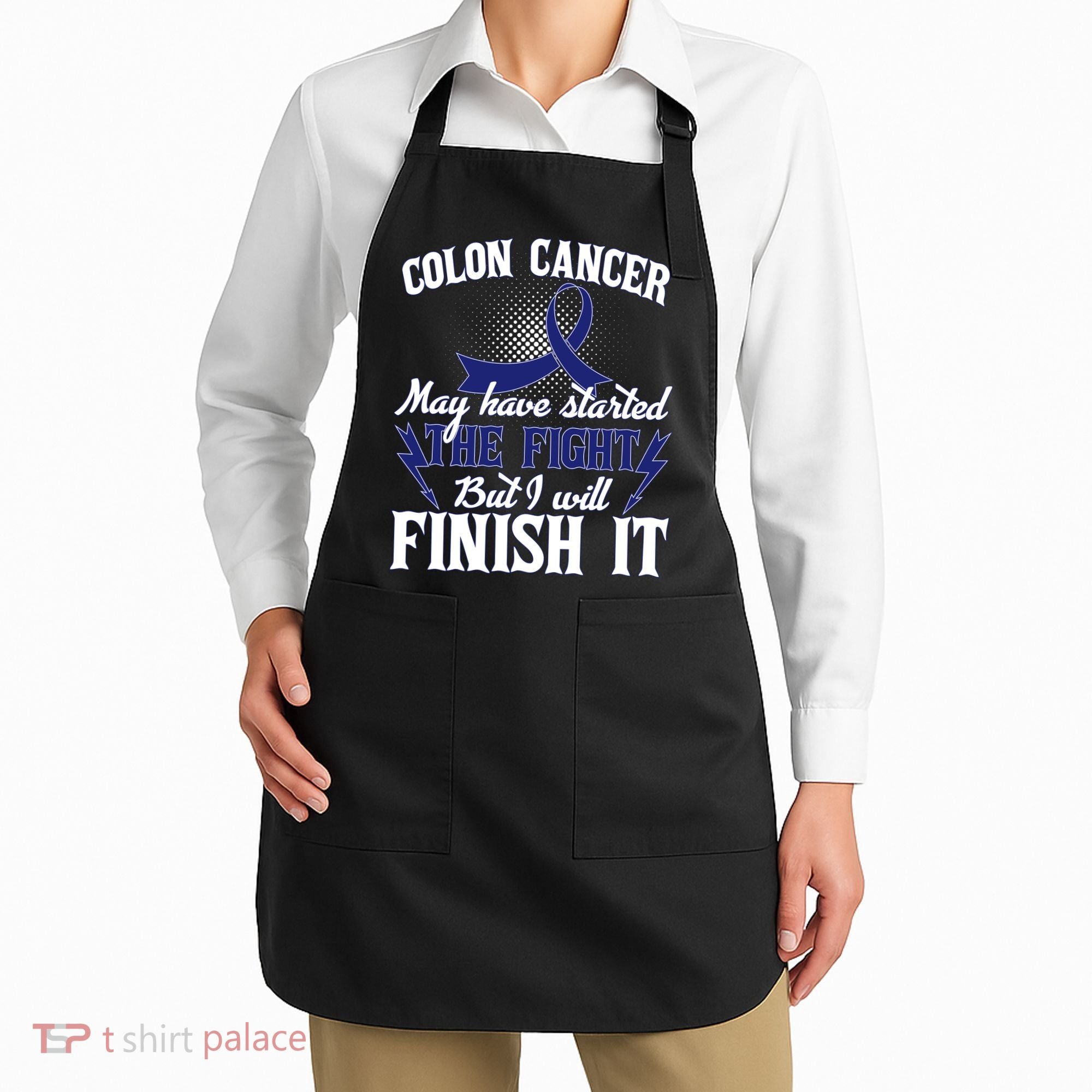 Colon Cancer Awareness Finish The Fight Apron