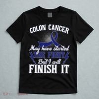 Colon Cancer Awareness Finish The Fight T-Shirt thumb 5
