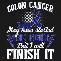 Colon Cancer Awareness Finish The Fight Button thumb 1