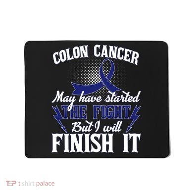 Colon Cancer Awareness Finish The Fight Mousepad