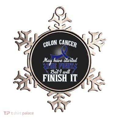 Colon Cancer Awareness Finish The Fight Ornament