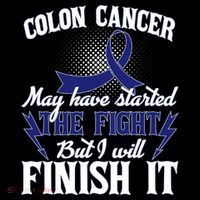 Colon Cancer Awareness Finish The Fight Ornament thumb 1