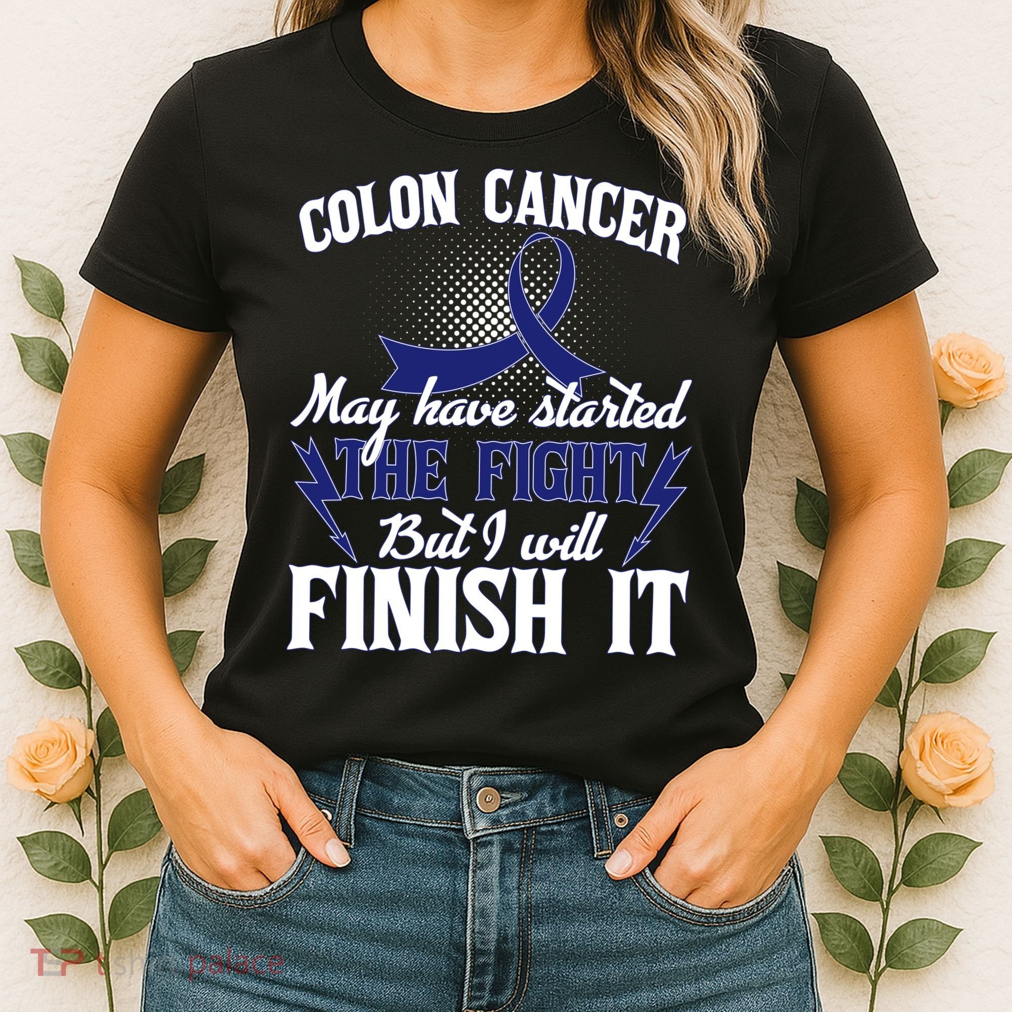 Colon Cancer Awareness Finish The Fight Women's T-Shirt