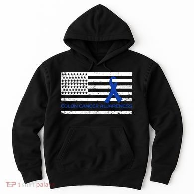 Colon Cancer Awareness Flag Hoodie