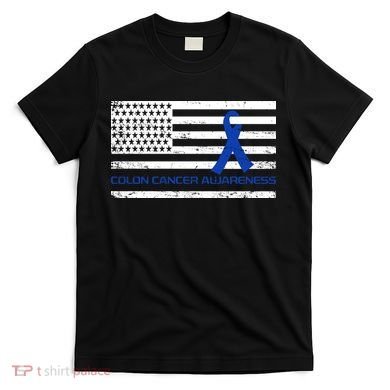 Colon Cancer Awareness Flag T-Shirt