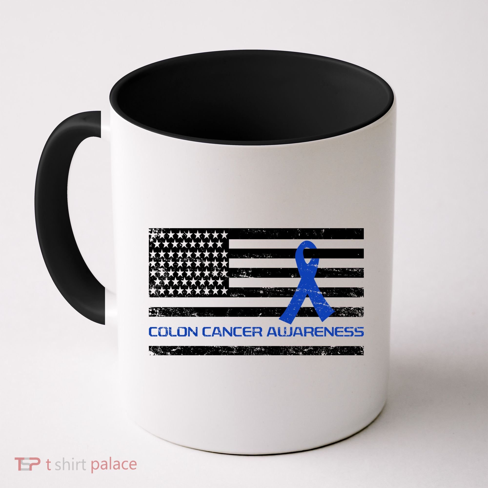 Colon Cancer Awareness Flag Coffee Mug