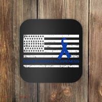 Colon Cancer Awareness Flag Coaster thumb 0