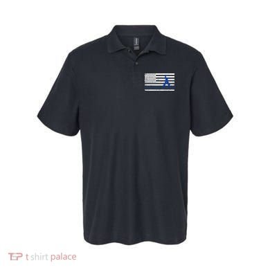 Colon Cancer Awareness Flag Polo