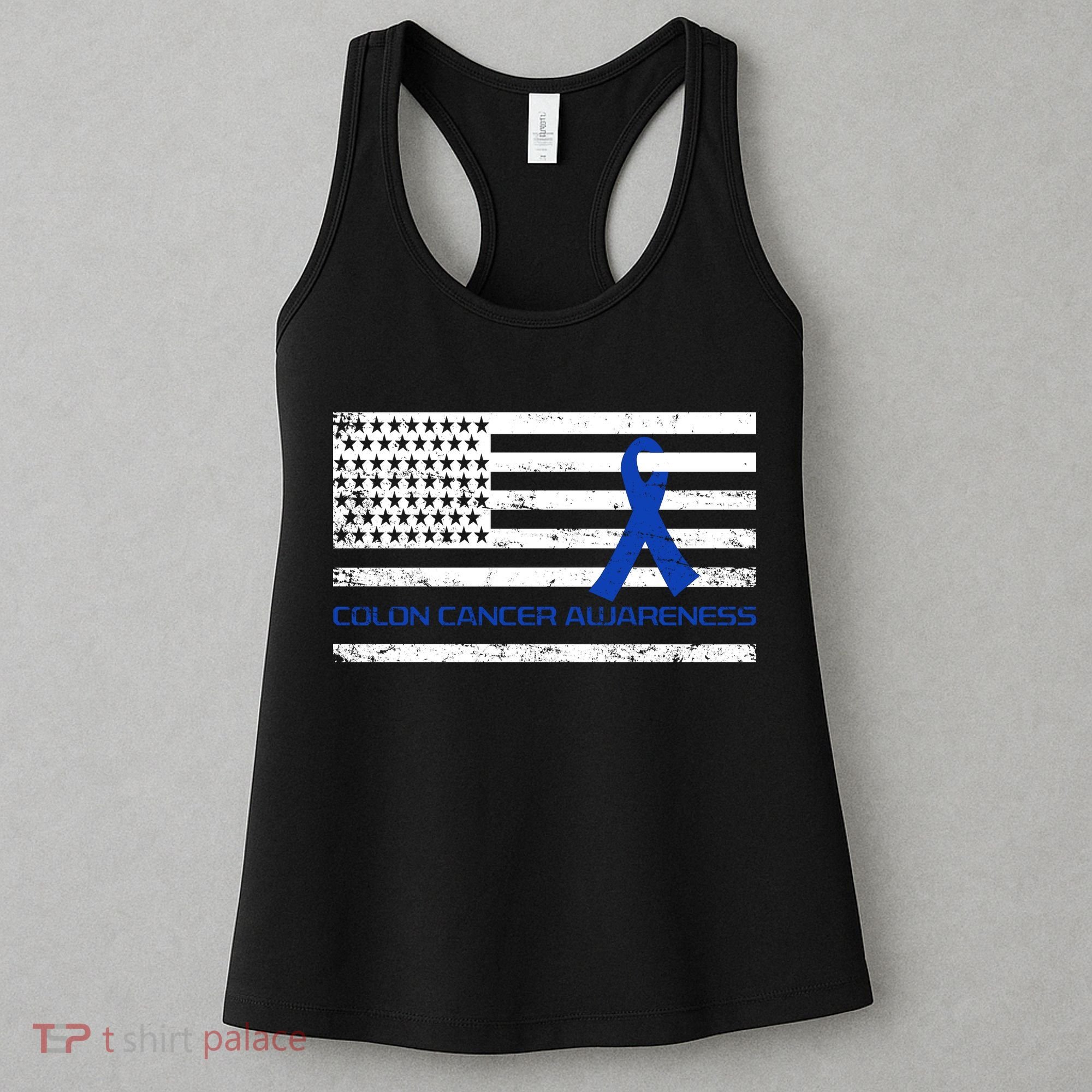 Colon Cancer Awareness Flag Women's Tank Top