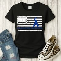 Colon Cancer Awareness Flag Women's T-Shirt thumb 3