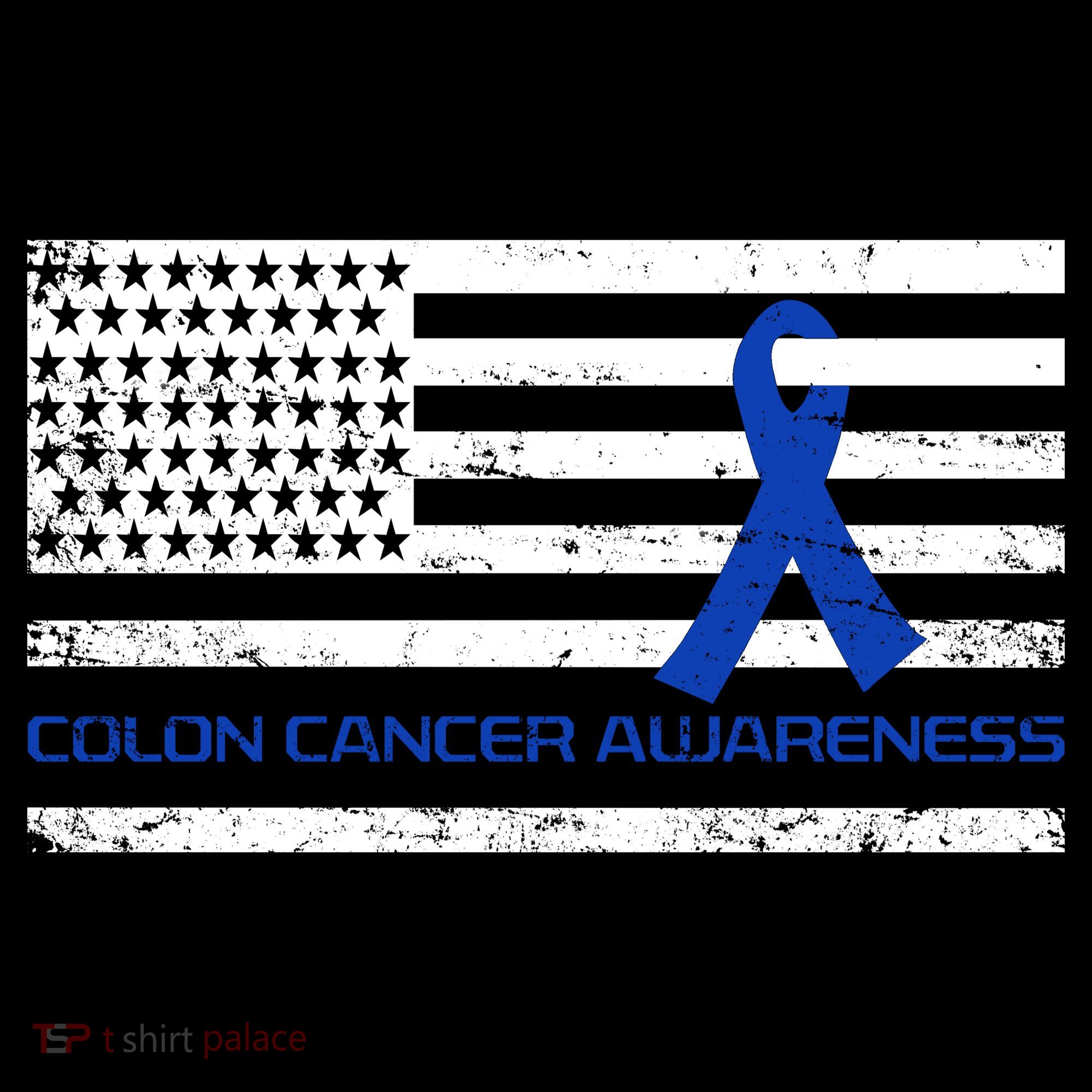 Colon Cancer Awareness Flag Women's T-Shirt