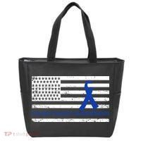 Colon Cancer Awareness Flag Tote Bag thumb 0