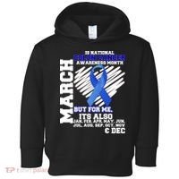 Colon Cancer Awareness Month Is Every Month Toddler Hoodie thumb 0
