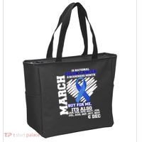 Colon Cancer Awareness Month Is Every Month Tote Bag thumb 2