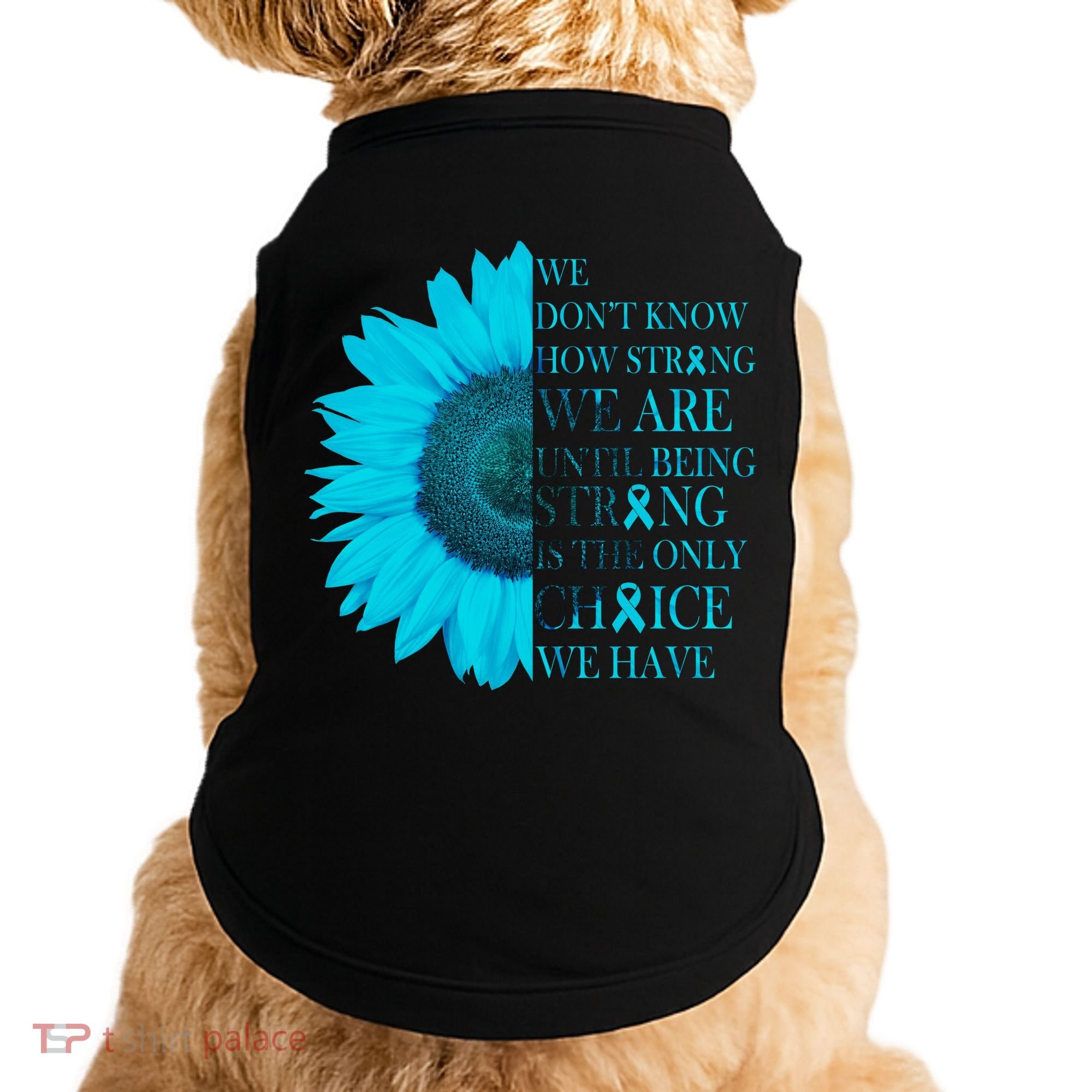 Colon Cancer Awareness Sunflower Doggie Tank