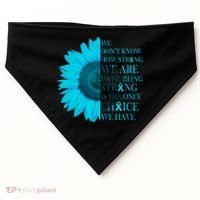 Colon Cancer Awareness Sunflower USA-Made Doggie Bandana thumb 0