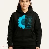 Colon Cancer Awareness Sunflower Hoodie thumb 5