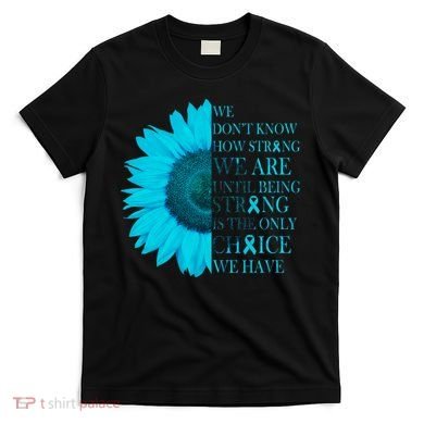 Colon Cancer Awareness Sunflower T-Shirt