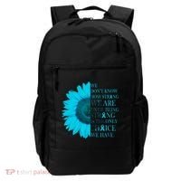 Colon Cancer Awareness Sunflower Backpack thumb 0