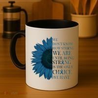 Colon Cancer Awareness Sunflower Coffee Mug thumb 4