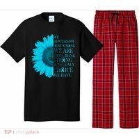 Colon Cancer Awareness Sunflower Pajama Set thumb 0