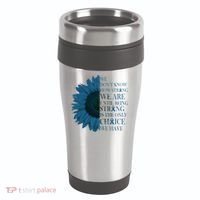 Colon Cancer Awareness Sunflower 16oz Travel Tumbler thumb 0
