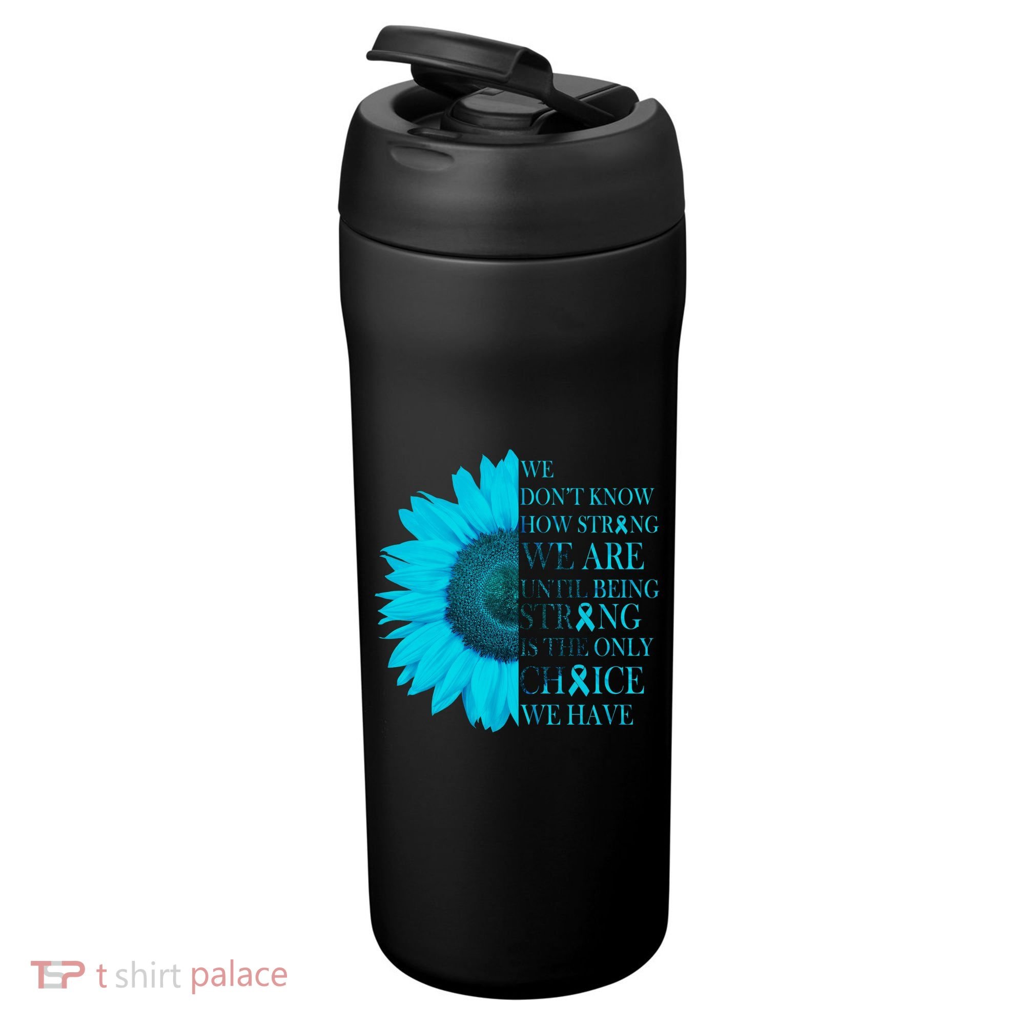 Colon Cancer Awareness Sunflower 24oz Duet Stainless Steel Tumbler