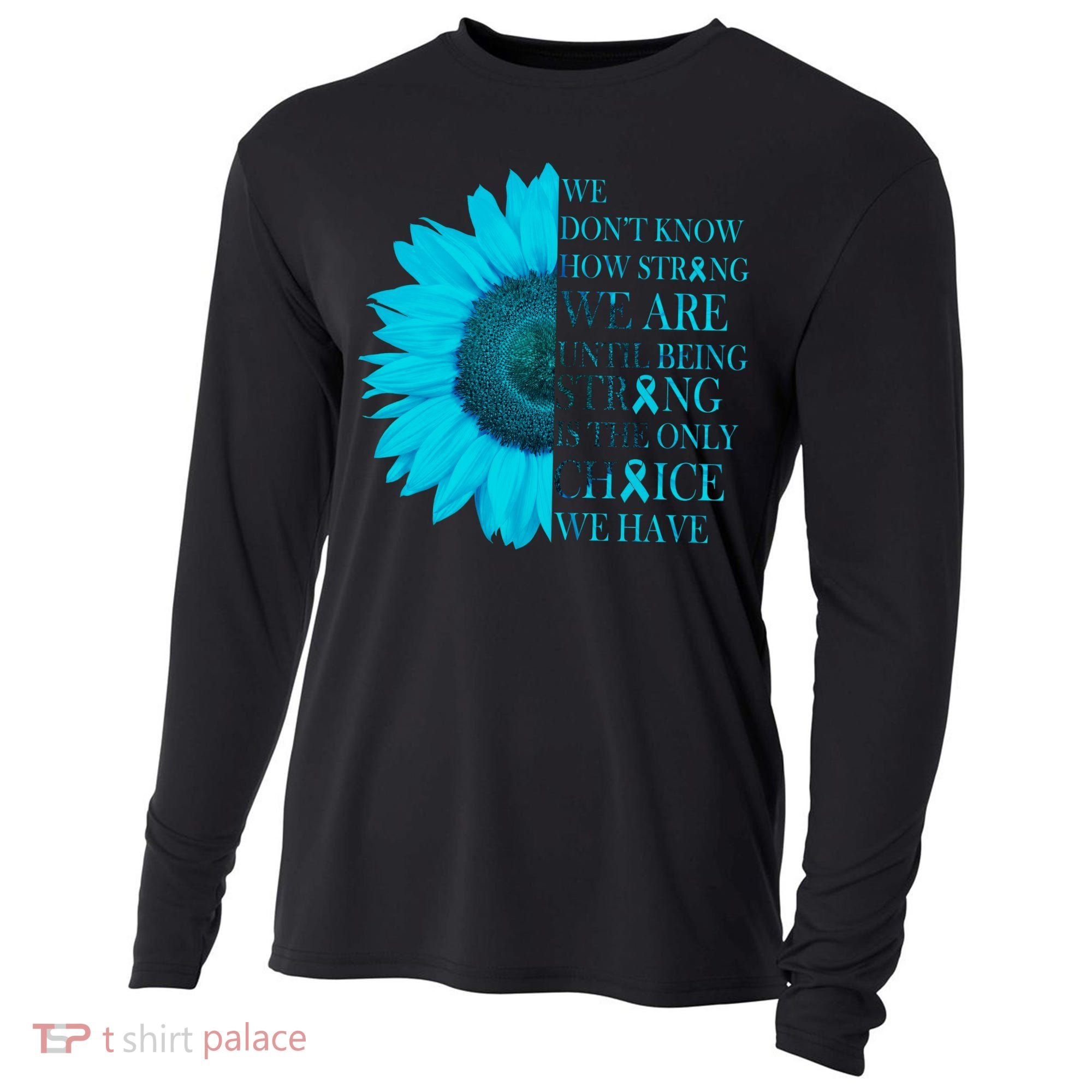 Colon Cancer Awareness Sunflower Cooling Performance Long Sleeve Crew