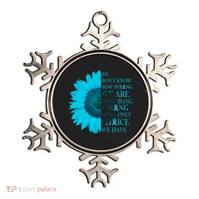 Colon Cancer Awareness Sunflower Ornament