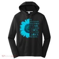 Colon Cancer Awareness Sunflower Performance Fleece Hoodie thumb 0
