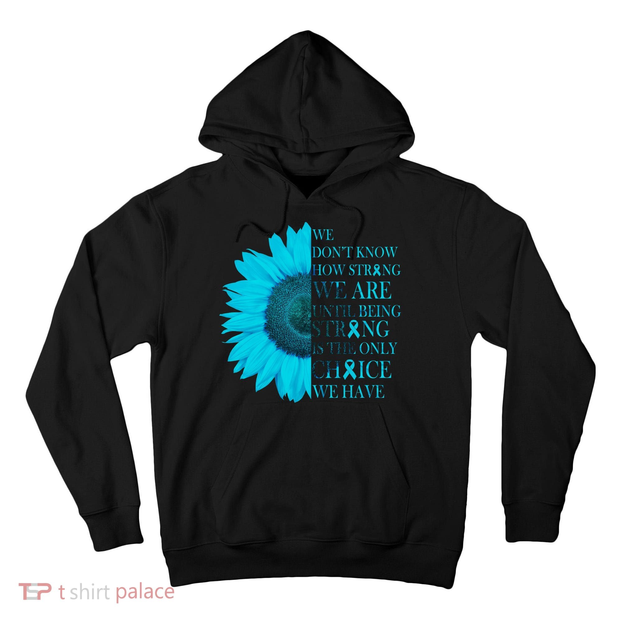 Colon Cancer Awareness Sunflower Tall Hoodie