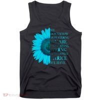 Colon Cancer Awareness Sunflower Tank Top thumb 0