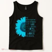Colon Cancer Awareness Sunflower Tank Top thumb 2