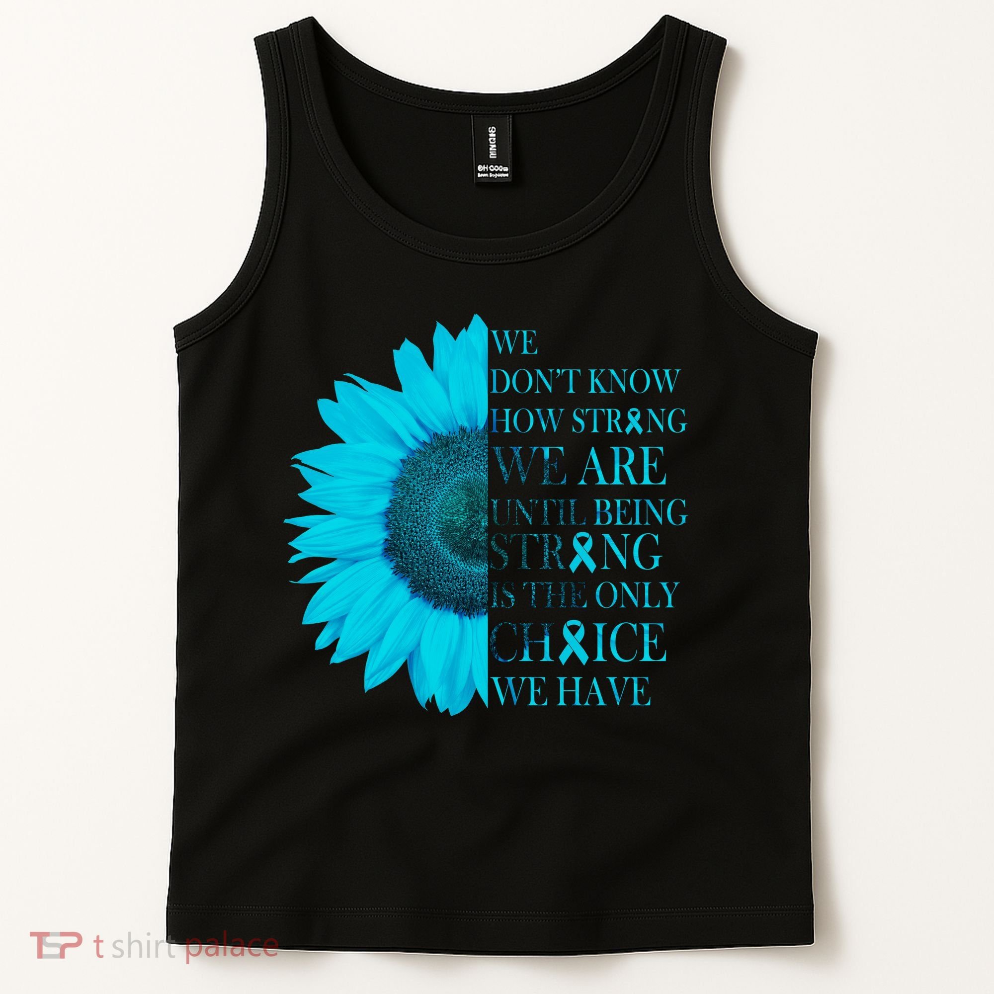 Colon Cancer Awareness Sunflower Tank Top