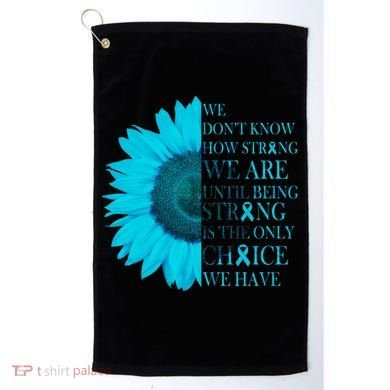 Colon Cancer Awareness Sunflower Golf Towel