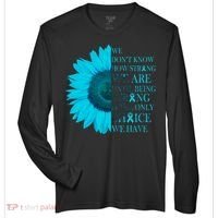 Colon Cancer Awareness Sunflower Zone Performance Long-Sleeve T-Shirt thumb 0