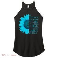 Colon Cancer Awareness Sunflower Women's Perfect Tri Rocker Tank thumb 0