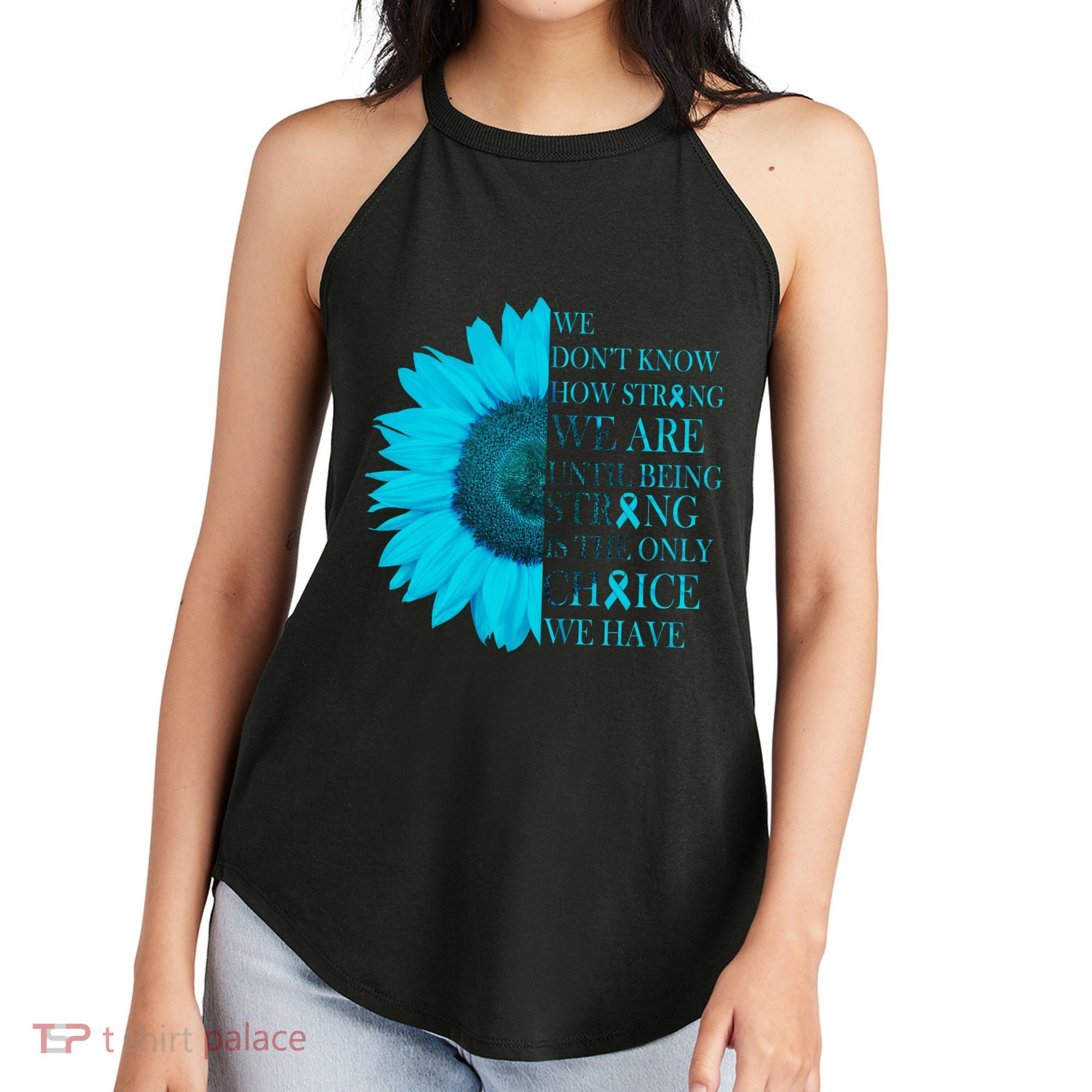 Colon Cancer Awareness Sunflower Women's Perfect Tri Rocker Tank