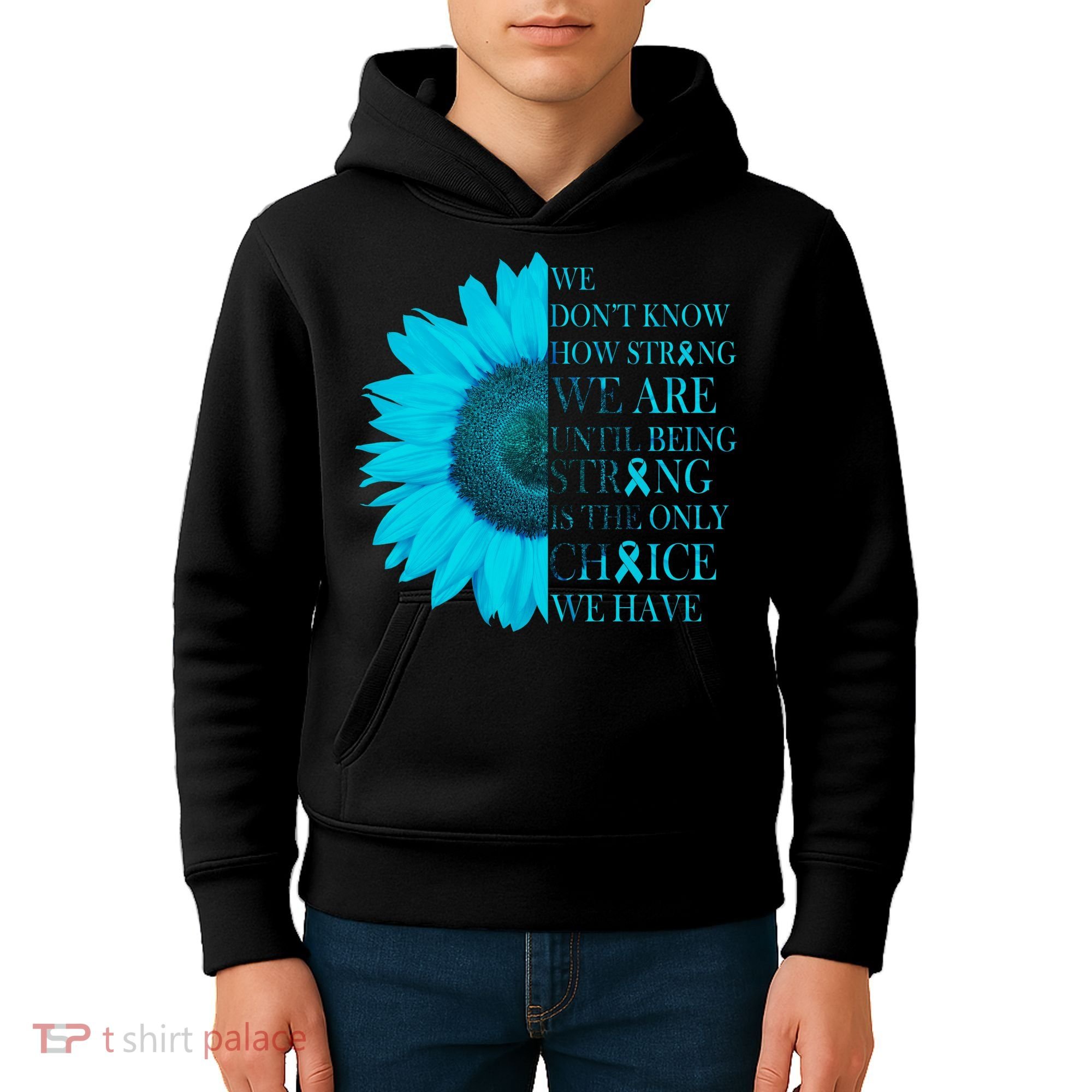 Colon Cancer Awareness Sunflower Kids Hoodie