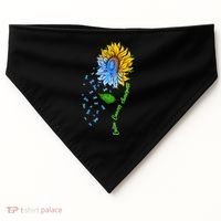Colon Cancer Awareness Sunflower Support USA-Made Doggie Bandana thumb 0