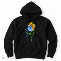 Colon Cancer Awareness Sunflower Support Hoodie thumb 0