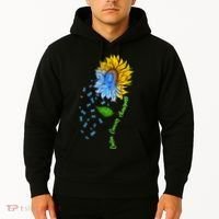 Colon Cancer Awareness Sunflower Support Hoodie thumb 2