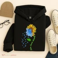 Colon Cancer Awareness Sunflower Support Hoodie thumb 4