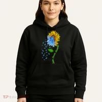 Colon Cancer Awareness Sunflower Support Hoodie thumb 5