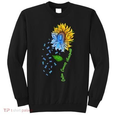 Colon Cancer Awareness Sunflower Support Sweatshirt