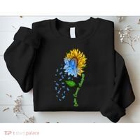Colon Cancer Awareness Sunflower Support Sweatshirt thumb 2