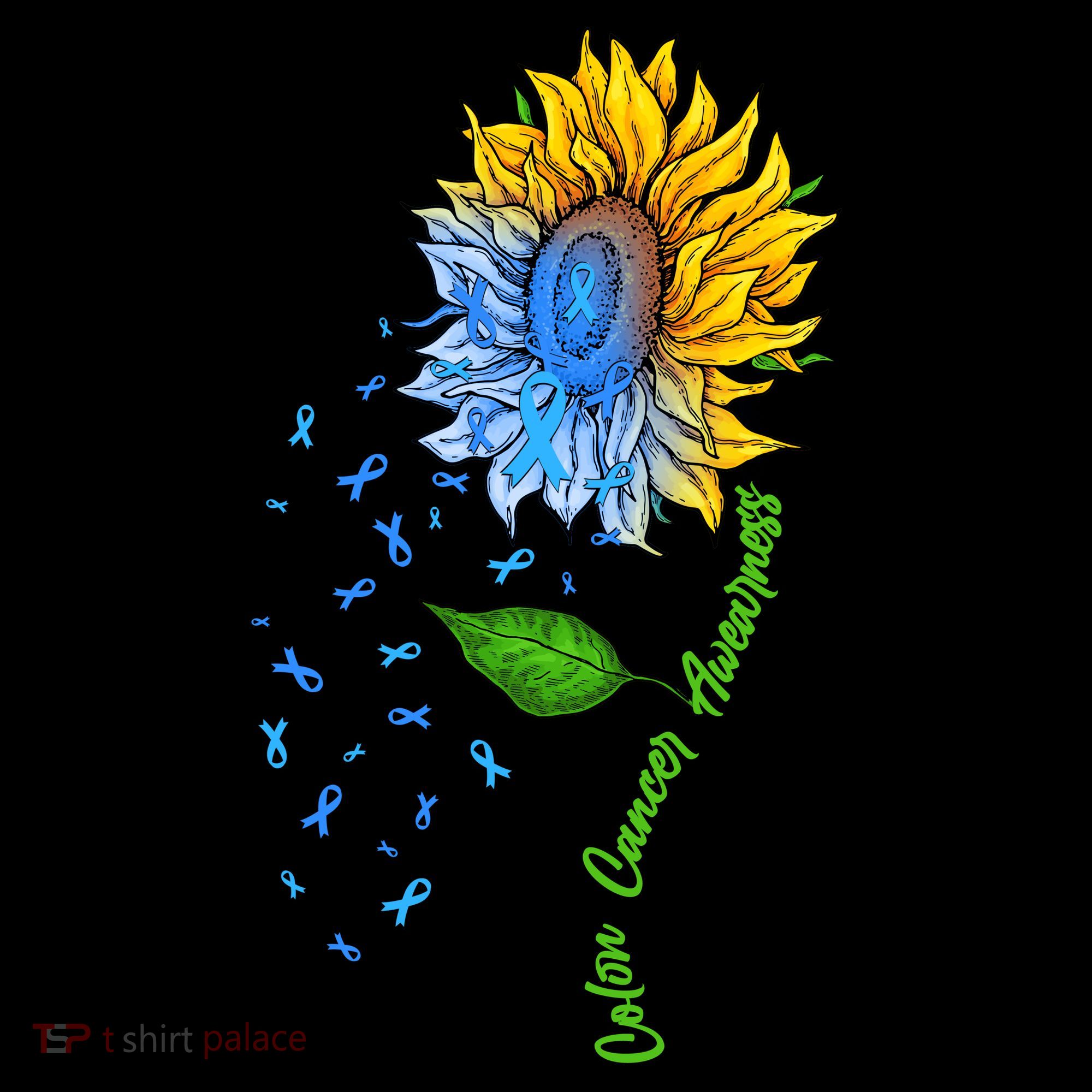Colon Cancer Awareness Sunflower Support Coffee Mug